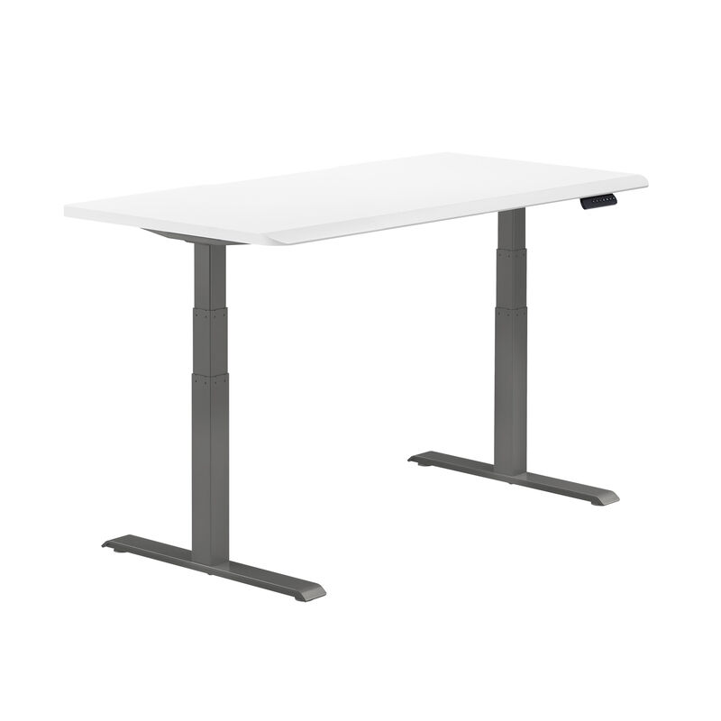 front view of  white slate finish desk image number null